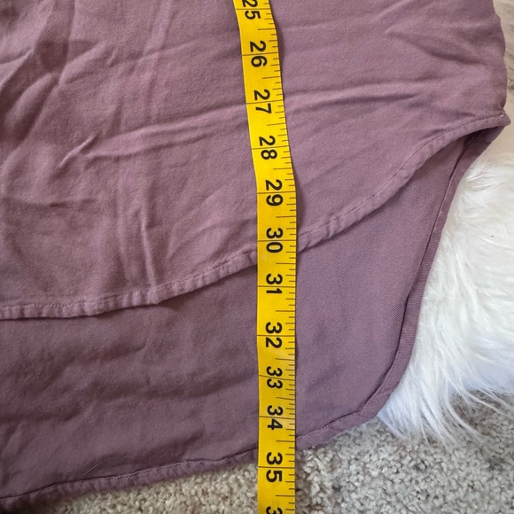 Anthropologie Cloth & Stone purple V-Neck HI-Lo T-Shirt Dress Size S - Picture 7 of 8
